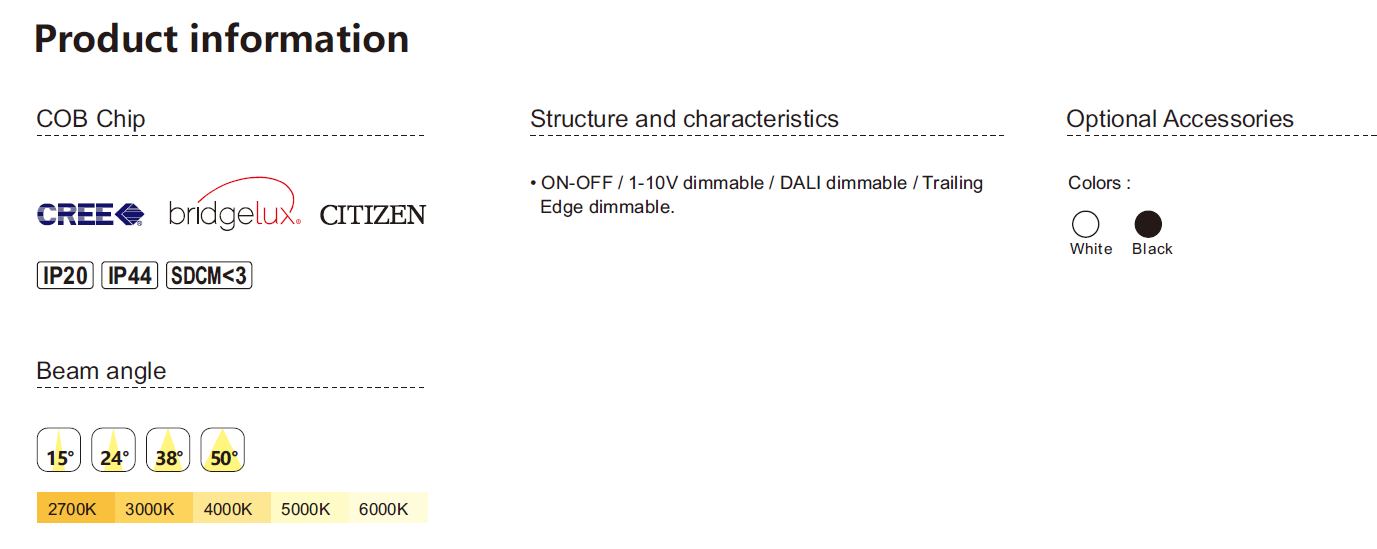 LED嵌入式筒灯 Elegant系列(图1)