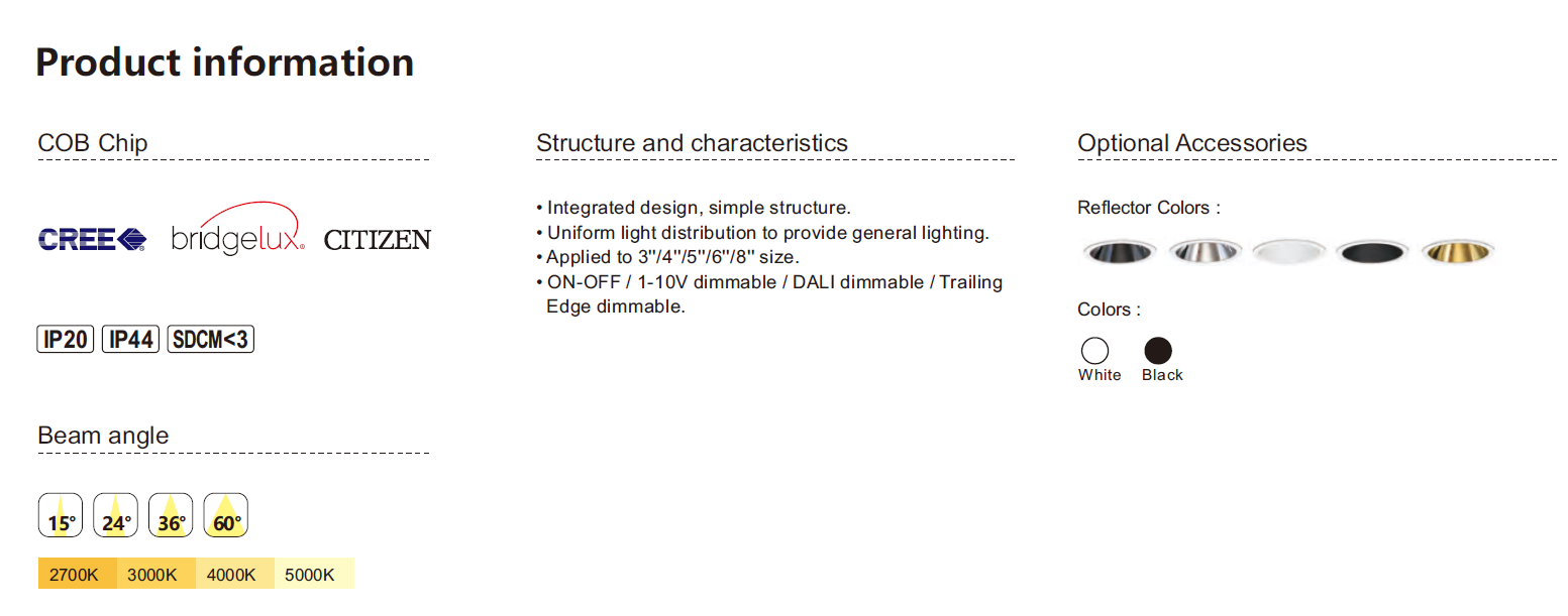 LED嵌入式筒灯 L027系列(图1)