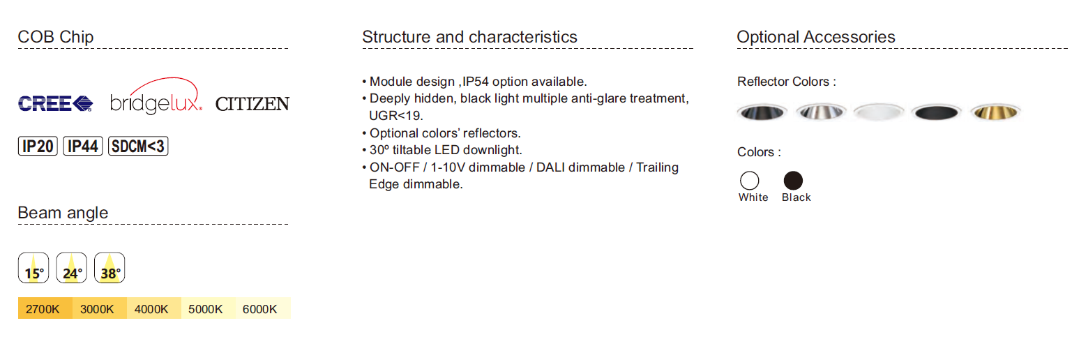 LED嵌入式筒灯 Engerson系列(图1)